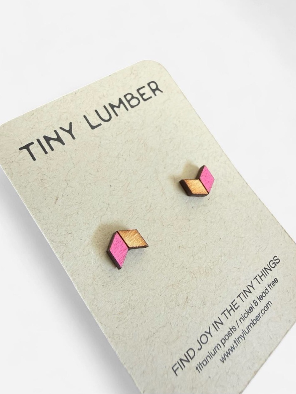 Tiny Lumber Earrings